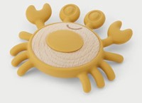 Tickit Silisoft Krab Bijtspeelgoed (Neutrale Kleuren)