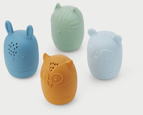 Tickit Silisoft Dierlijke Waterspuiters (Neutrale Kleuren) - Pk4