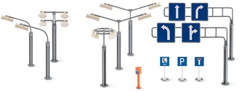 Siku World - Straatverlichting en verkeersborden-2
