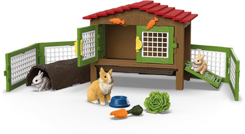 Schleich Farm World Rabbit Hutch