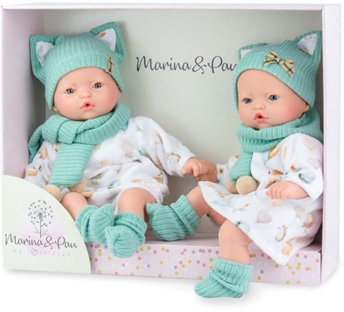 Marina Pau - Pop Pitus Mellizos Estuche - 40cm-3