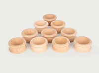 Tickit Natuurlijke Houten Servetringen