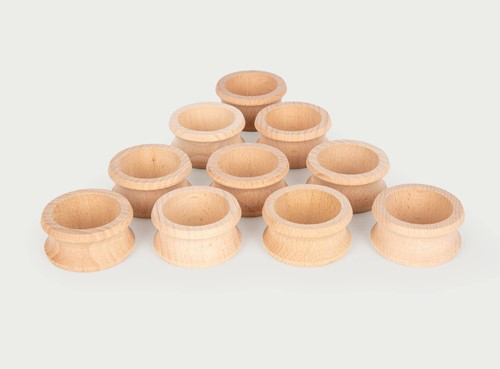 Tickit Natuurlijke Houten Servetringen