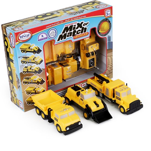 Popular Playthings - Mix or Match Bouw Voertuigen