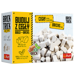 Brick Trick - Onderdelen - 70 Gemengde Witte Kasteelstenen