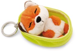 NICI - Sleutelhanger Sleeping Pets vos 8cm mand groen GROEN