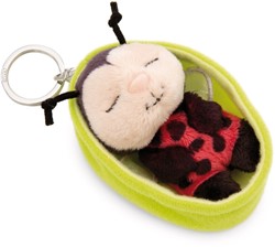 NICI - Sleutelhanger Sleeping Pets lieveheersbeestje 8cm mand groenGROEN
