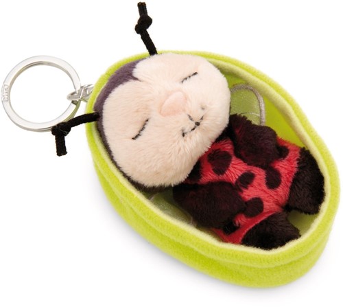 NICI - Sleutelhanger Sleeping Pets lieveheersbeestje 8cm mand groenGROEN