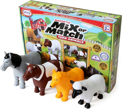 Popular Playthings - Magnetische Mix or Match Boerderij Dieren