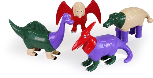 Popular Playthings - Magnetische Mix or Match Dinosauriërs 2-2