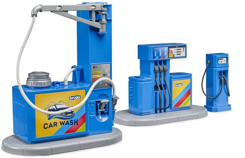 Bruder Accessoire: Tankstation met Wasplaats