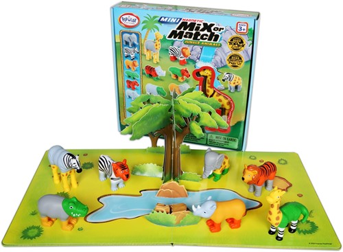 Popular Playthings - Mini Magnetische Mix or Match Jungle Dieren