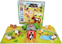 Popular Playthings - Mini Magnetische Mix or Match Boerderij Dieren
