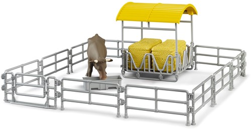 Bruder Accessoire: Hooiruif met Hekken en Voederbak-2