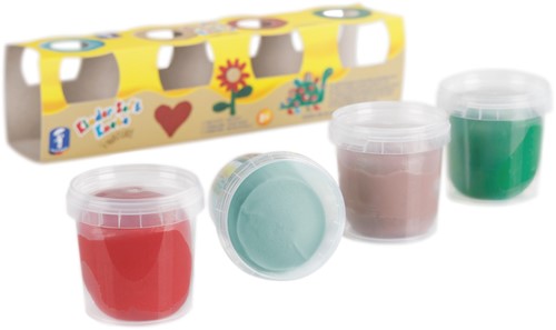 Kinder Soft Klei Aarde Kleuren 4x150g-2