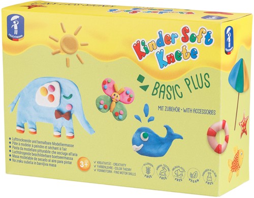 Kinder Soft Klei Basic Plus Met Accessoires