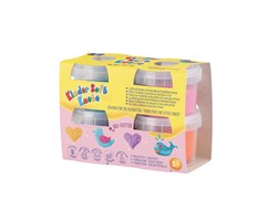 Kinder Soft Klei Bio-Glitter 4x80g