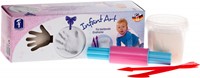 Peuter Kunst - Set (Blauw, Wit, Roze)-2