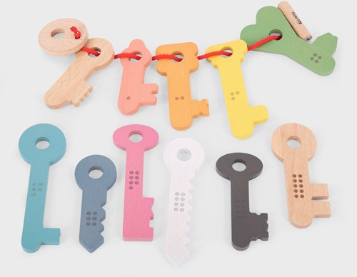 Tickit Regenboog houten sleutels