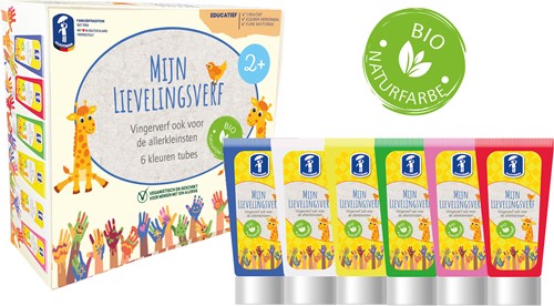 Mijn Lievelingsverf - Vingerverf 6 x 75 g