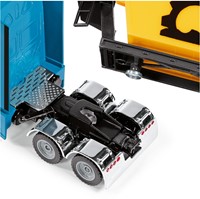 Siku Freightliner Cascadia Speelgoedtrekker 1:50 kunststof/metaal blauw motorkap kan open koppeling te combineren met SUPER-aanhangers met een schaal van 1:50-3