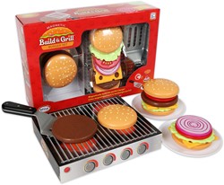Popular Playthings - Magnetische Build & Grill Burger Set