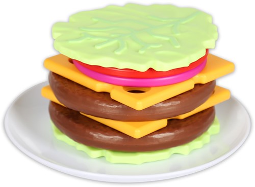 Popular Playthings - Magnetische Build & Grill Burger Set-3
