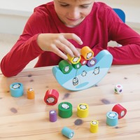 APLI - Balanceerspel Pinguin (hout)-2