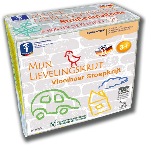 Mijn Lievelingskrijt Vloeibaar Stoepkrijt 4x100g