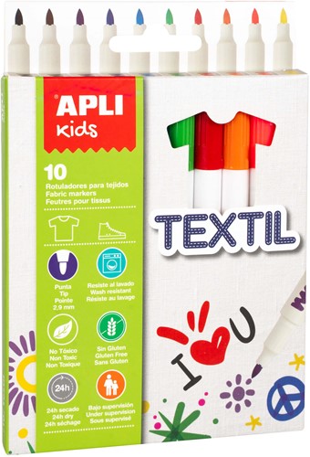 APLI - Textielstiften 10 stuks