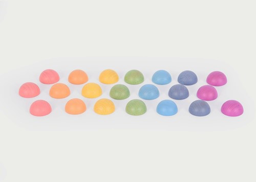 Tickit Regenboog Houten Halve Bollen