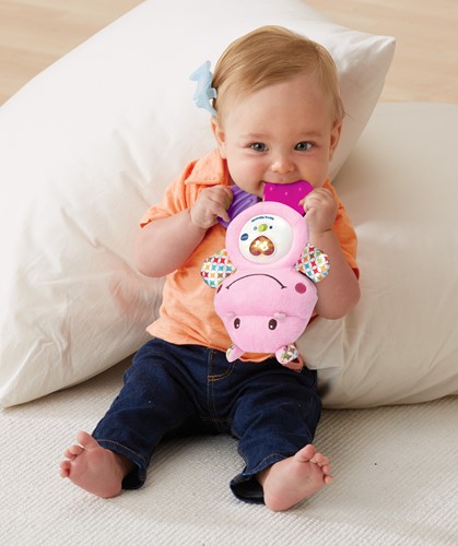 Vtech - Bijtring Nijlpaardje Roze-3