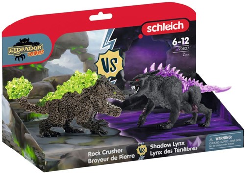Schleich Eldrador® Creatures Shadow lynx vs Rock crush