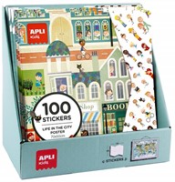 APLI - Display Giant Poster+ 100 Stickers 10 stuks