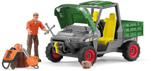 Schleich Farm World Houtzager met voertuig-2