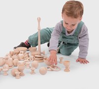 Tickit Natuurlijke Houten Ringen groot-2