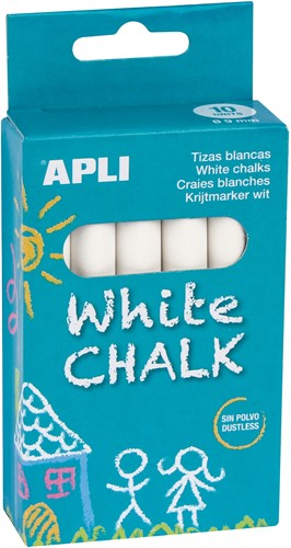 APLI - Krijt Wit 10 stuks