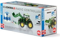 Siku John Deere 7310R Tractor met voorlader groen metaal/kunststof 1:32 op afstand bestuurbaar inclusief bluetooth-controller en accessoires besturing via app mogelijk-3
