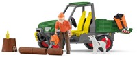 Schleich Farm World Houtzager met voertuig-3