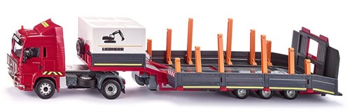 Siku Platform-accessoires voor de Control-dieplader 1:32 kunststof zwart inclusief palen platform en dekzeil voor Control-set: MAN-tractor met dieplader-3