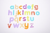 Tickit Doorschijnende Regenboog Glitterletters