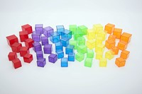 Tickit Doorschijnende Kubus Set