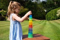 Tickit Doorschijnende Kleurrijke Stapelbare Bekers - Pk9-2