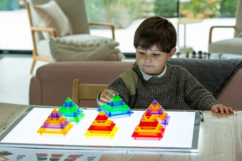 Tickit Doorschijnende Kleurrijke Pyramide - Pk30-3