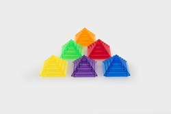 Tickit Doorschijnende Kleurrijke Pyramide - Pk30