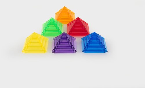 Tickit Doorschijnende Kleurrijke Pyramide - Pk30