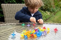 Tickit Doorschijnende Kleurrijke Tollen - Pk36-3