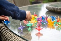 Tickit Doorschijnende Kleurrijke Tollen - Pk36-2