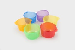 Tickit Doorschijnende Kleurrijke Schenkbekers - Pk6
