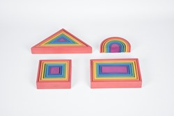 Tickit Regenboog Houten Architect Set